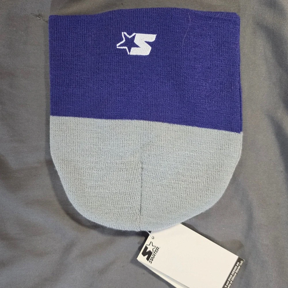 Starter Kansas State Wildcats Youth Beanie Purple Grey Knit Hat NWT